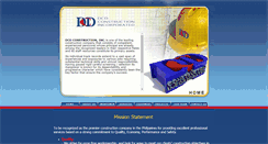 Desktop Screenshot of dcdconstruction.com.ph