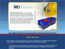 Tablet Screenshot of dcdconstruction.com.ph